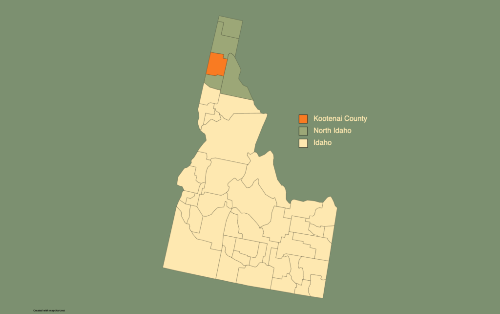 Kootenai County map